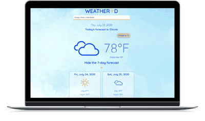 weather'd website screenshot